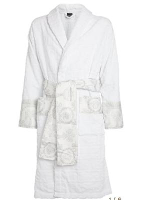 versace Baroque Bath Robe - White (£250 alt)