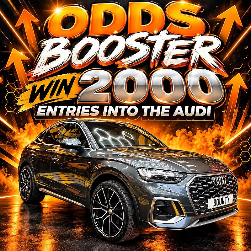 🔴ODDS BOOSTER - 2000 ENTRIES INTO THE AUDI #5