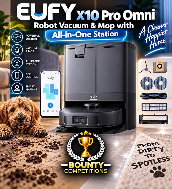 🐾🧹EUFY X10 Pro Omni Robot Vacuum & Mop with All-in-One Station🧹🐾