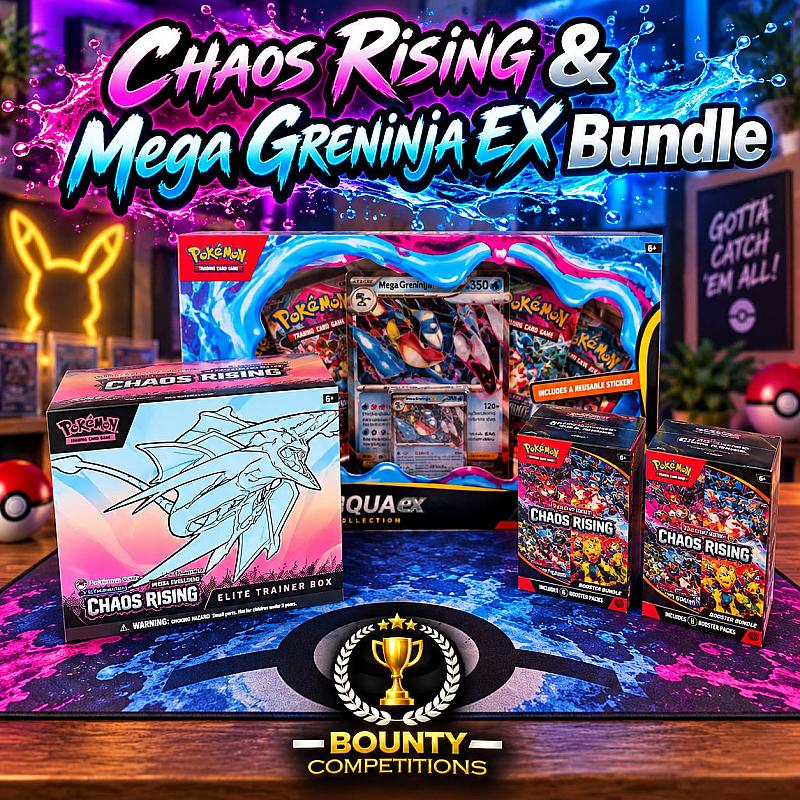 Pokemon - Chaos Rising & Mega Greninja Ex Bundle 🐲