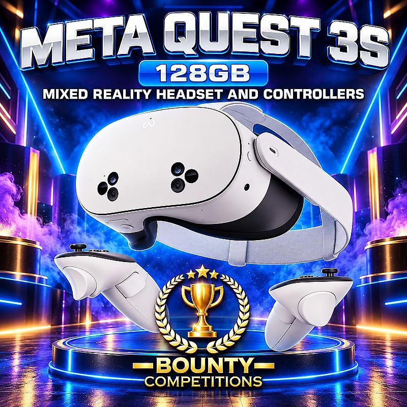 Meta Quest 3S 128GB Mixed Reality Headset and Controllers💙🤍