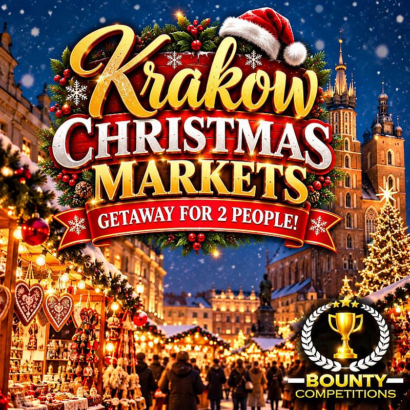 🎁🎄3 Night Krakow Christmas Getaway for 2 people - 11th Dec🎄🎁