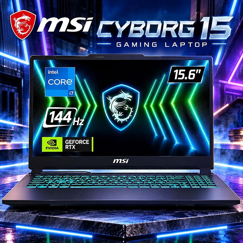 MSI Cyborg 15 15.6" Gaming Laptop - Intel® Core™ i5, RTX 4050, 512 GB SSD