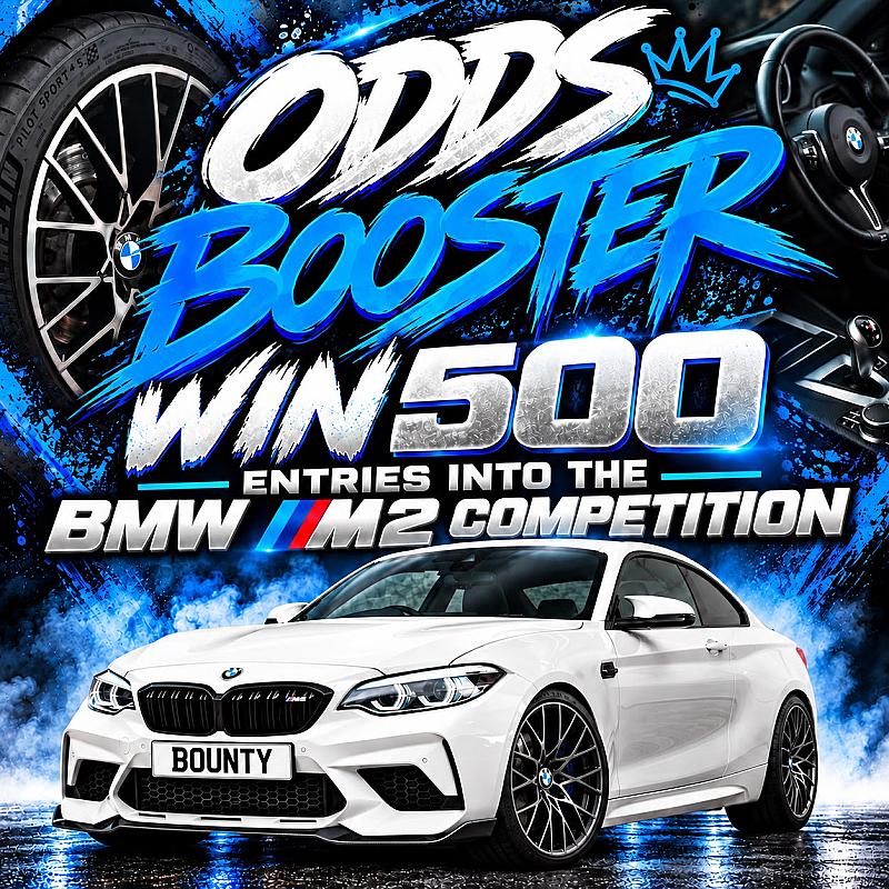 🔴ODDS BOOSTER - 500 ENTRIES INTO THE BMW M2 COMPETITION #2