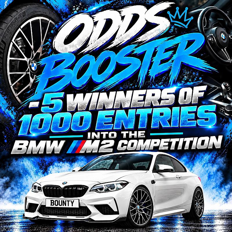 🔴ODDS BOOSTER -5 WINNERS OF 1000 ENTRIES INTO THE BMW M2 COMPETITION