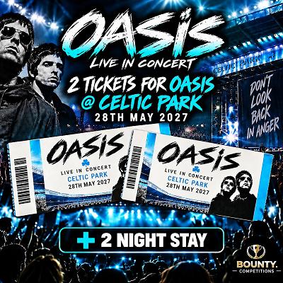 🔴🎤OASIS TOUR - 2 PASSES - 28TH OF MAY 2027 #23🎤 