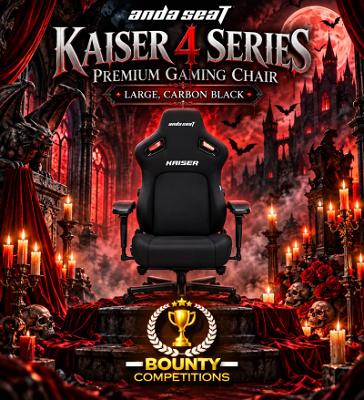 ANDASEAT Kaiser 4 Series Premium Gaming Chair - Large, Carbon Black🖤