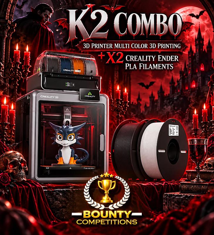 K2 Combo 3D Printer Multi Color 3D Printing + X2 Creality Ender PLA Filaments  🖨️