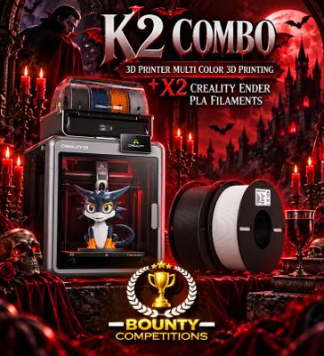 K2 Combo 3D Printer Multi Color 3D Printing + X2 Creality Ender PLA Filaments  🖨️