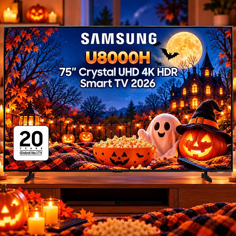 📺 SAMSUNG U8000H 75" Crystal UHD 4K HDR Smart TV 2026 📺