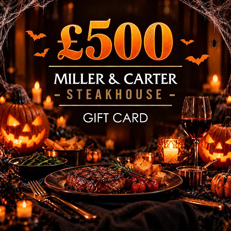 🍽️ £500 Miller & Carter Gift Card 🍽️