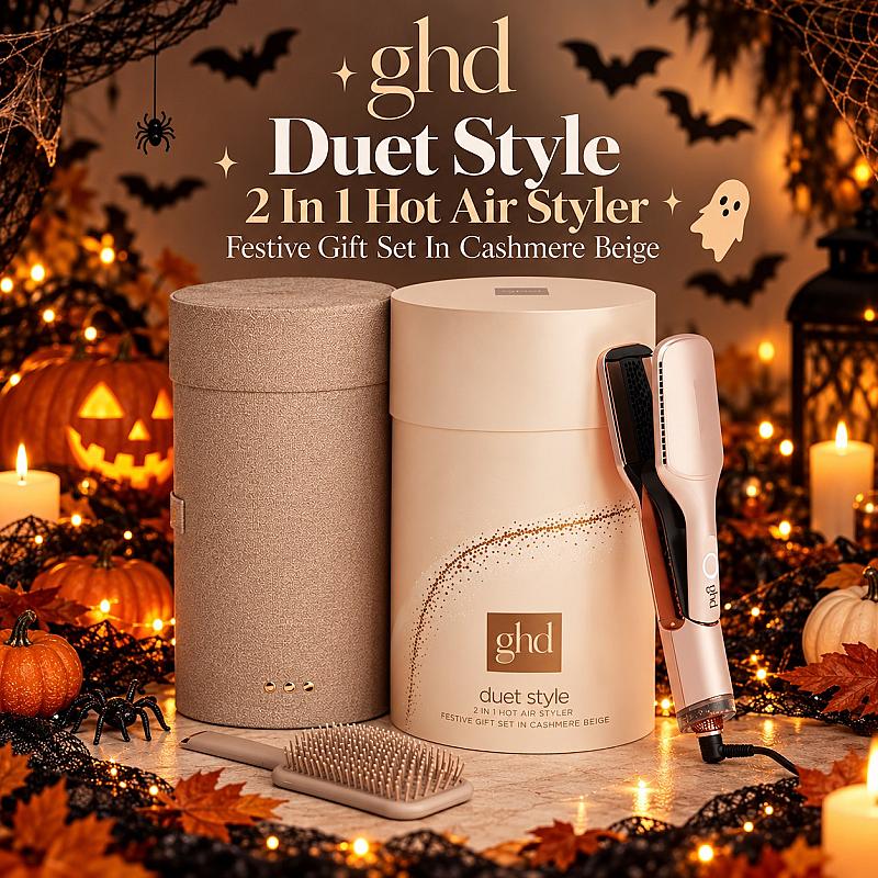 💛 ghd Duet Style 2 In 1 Hot Air Styler Festive Gift Set In Cashmere Beige 💛