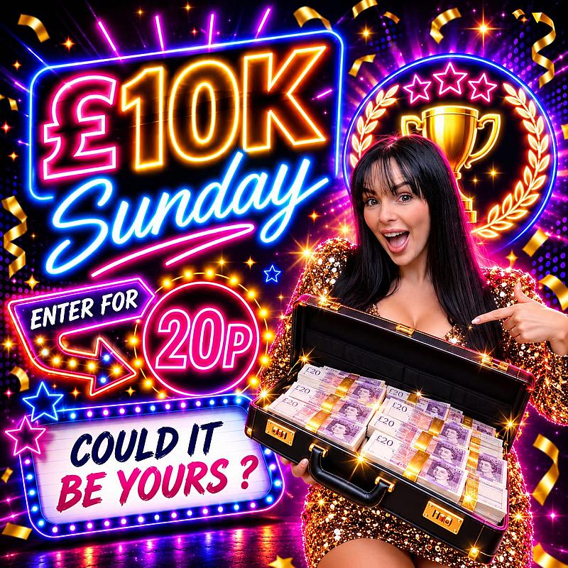 🔴 SUNDAY £10K - ENTER FOR 20P #171💷
