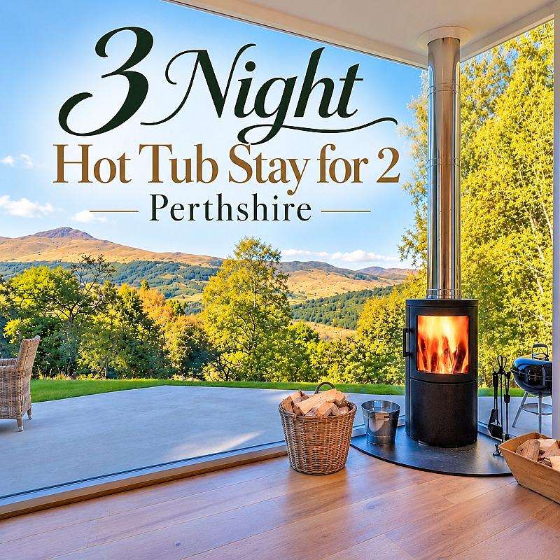 🛌 3 Night Hot Tub Stay for 2, Loch Tay, Perthshire 🛌