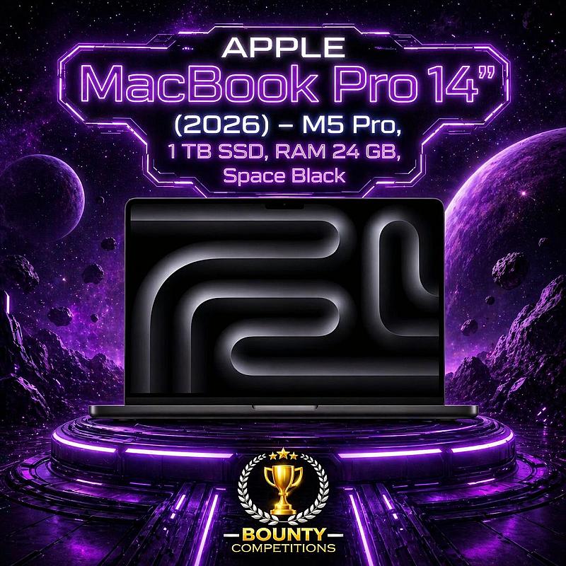 APPLE MacBook Pro 14" (2026) - M5 Pro, 1 TB SSD, RAM 24 GB, Space Black 🖤🌌