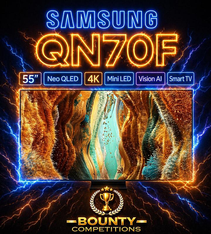 SAMSUNG QN70F 55" Neo QLED 4K Mini LED Vision AI Smart TV 2025 📺