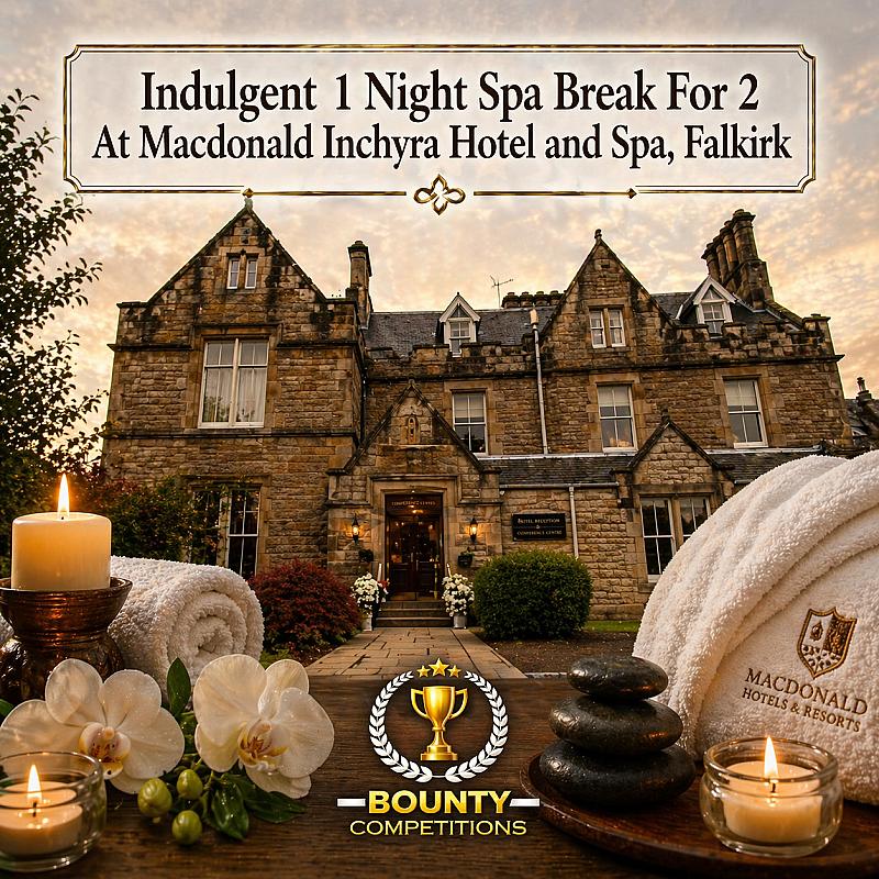 🫧 Indulgent 1 Night Spa Break For 2 At Macdonald Inchyra Hotel and Spa, Falkirk 🫧