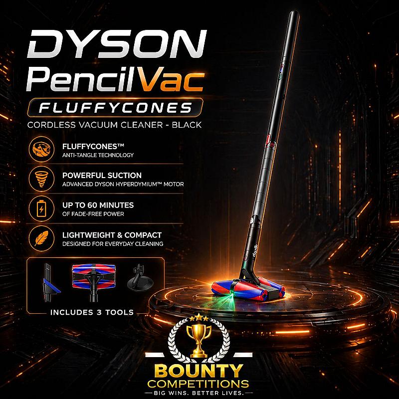 DYSON PencilVac Fluffycones Cordless Vacuum Cleaner - Black🫧✏️
