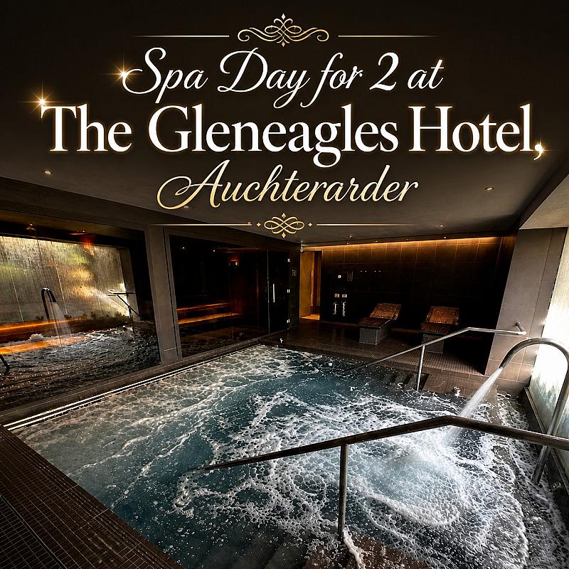 🫧 Spa Day for 2 at The Gleneagles Hotel, Auchterarder 🫧