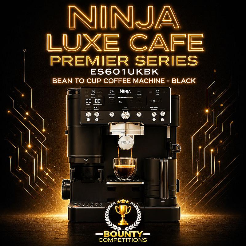 NINJA Luxe Cafe Premier Series ES601UKBK Bean to Cup Coffee Machine - Black☕
