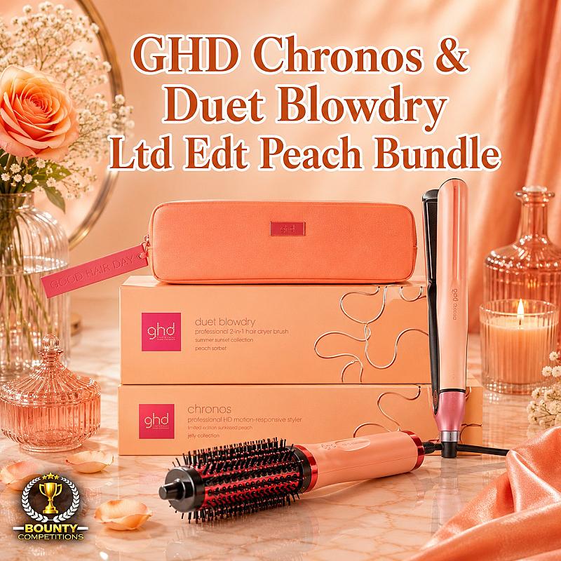 🍑 GHD Chronos & Duet Blowdry Ltd Edt Peach Bundle 🍑