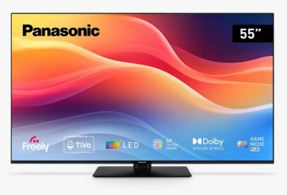 Panasonic TB-55W61AEY (2025) LED HDR 4K Ultra HD Smart TV, 55 inch with Dolby Atmos, Black (£350 ALT)