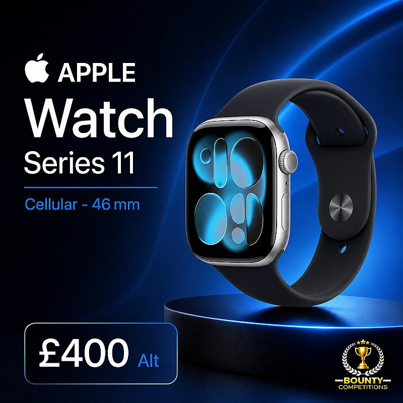 ⌚  APPLE Watch Series 11 Cellular - 46 mm Space Grey Aluminium Case with Black Sport Band ⌚