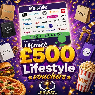 🪼£500 Lifestyle Vouchers🪼