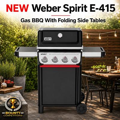 🔥 NEW Weber Spirit E-415 Gas BBQ With Folding Side Tables 🔥