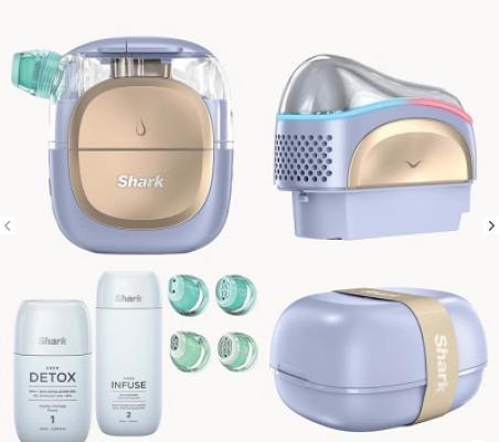 Shark Beauty FacialPro Glow + Depuffi at Home Facial - Spa Purple (£200 ALT)