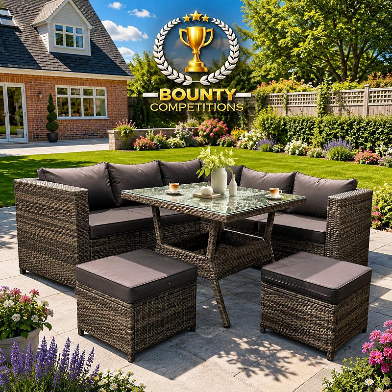 ☀️Milan 6 Seater Rattan Corner Sofa Set☀️