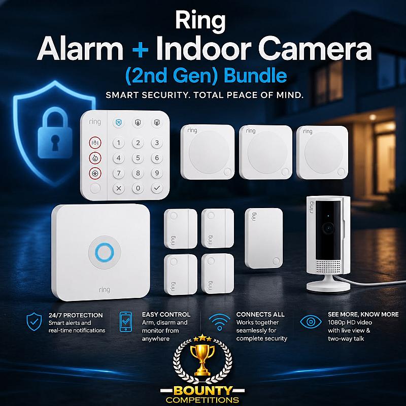 Ring Alarm + Indoor Camera (2nd Gen) Bundle🔒