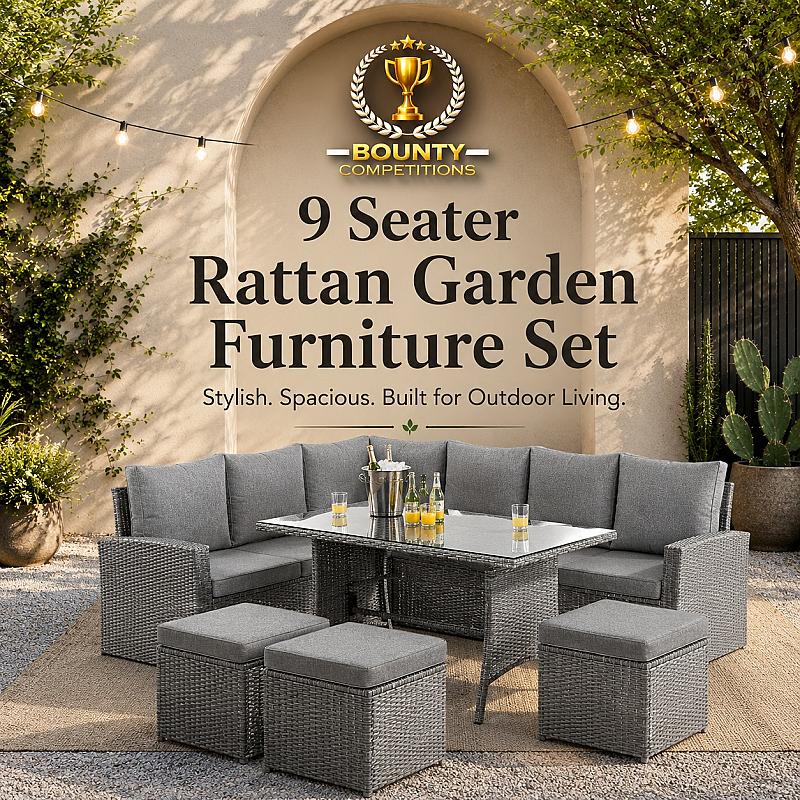 ☀️9 Seater Rattan Garden Furniture Set☀️