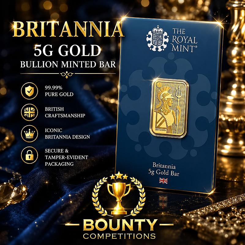 Britannia 5g Gold Bullion Minted Bar💛