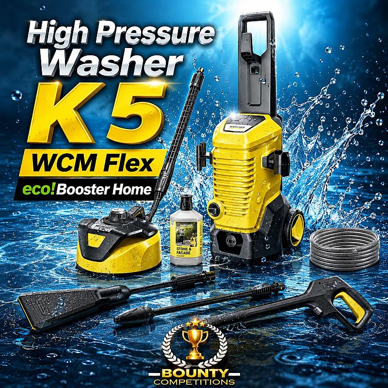 High Pressure Washer K 5 WCM Flex eco!Booster Home💦