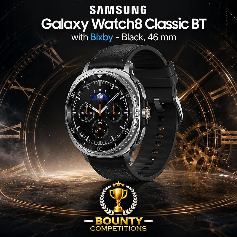 SAMSUNG Galaxy Watch8 Classic BT with Bixby - Black, 46 mm ⌚