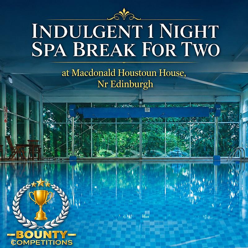 🫧 Indulgent 1 Night Spa Break For Two at Macdonald Houstoun House, Nr Edinburgh 🫧