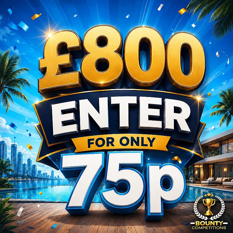 ☀️£800 ENTER FOR 75P☀️