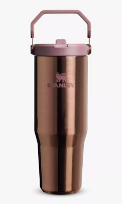 Stanley AeroLight IceFlow Flip Straw 2.0 Stainless Steel Leak-Proof Tumbler, 890ml, Polished Rose Gold (£40 ALT)