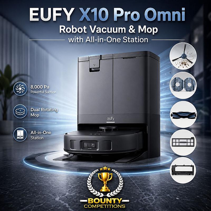 EUFY X10 Pro Omni Robot Vacuum & Mop with All-in-One Station🧹