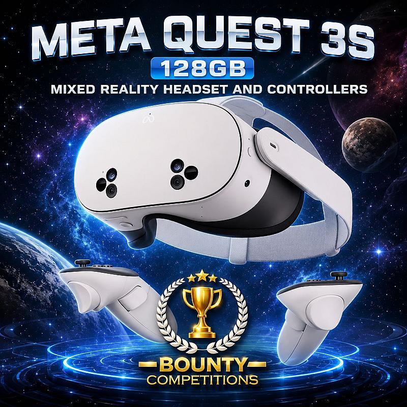 Meta Quest 3S 128GB Mixed Reality Headset and Controllers💙🤍