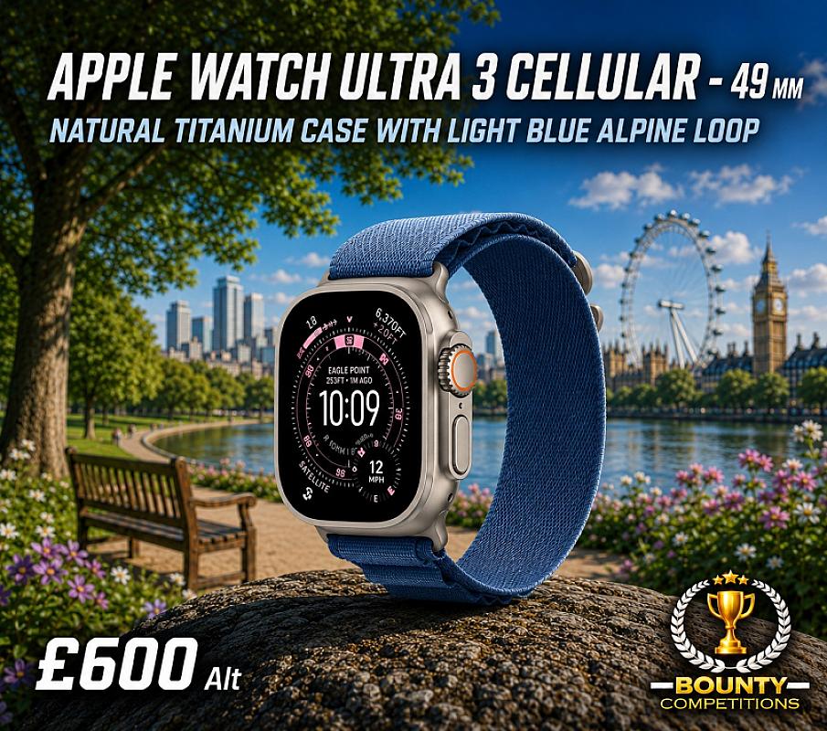 ⌚ APPLE Watch Ultra 3 Cellular - 49 mm Natural Titanium Case with Light Blue Alpine Loop ⌚