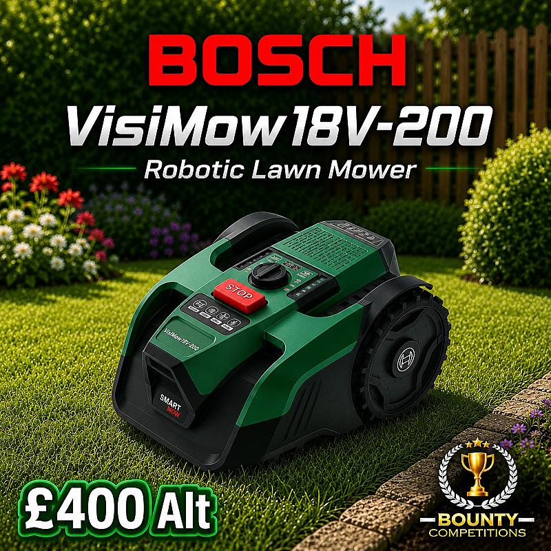 🦗 Bosch VisiMow18V-200 Robotic Lawn Mower 🦗