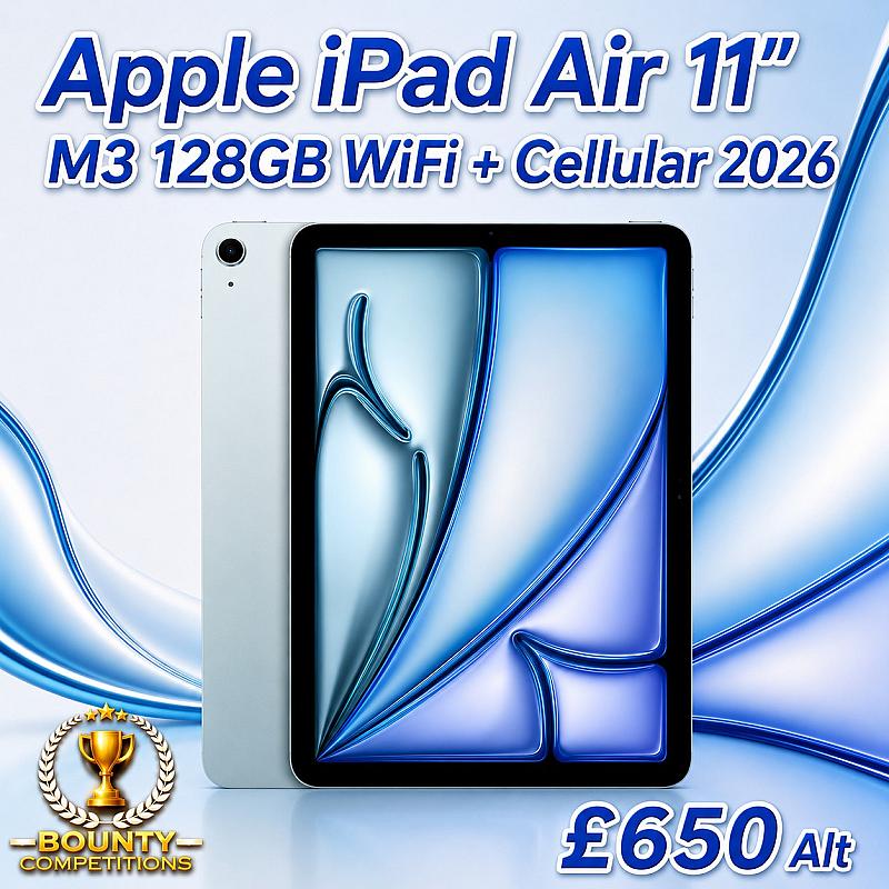 *️⃣ Apple iPad Air 11" M3 128GB WiFi + Cellular 2026 *️⃣
