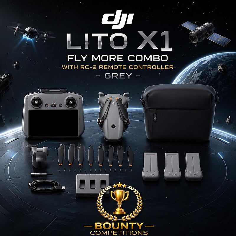 DJI Lito X1 Fly More Combo with RC-2 Remote Controller - Grey🥏