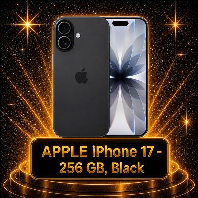 APPLE iPhone 17 - 256 GB, Black (£670 ALT)