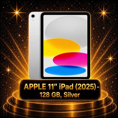 APPLE 11" iPad (2025) - 128 GB, Blue (£380 ALT) SILVER