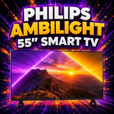 PHILIPS Ambilight 55PUS8000/05 55" Smart 4K TV (£260 ALT)