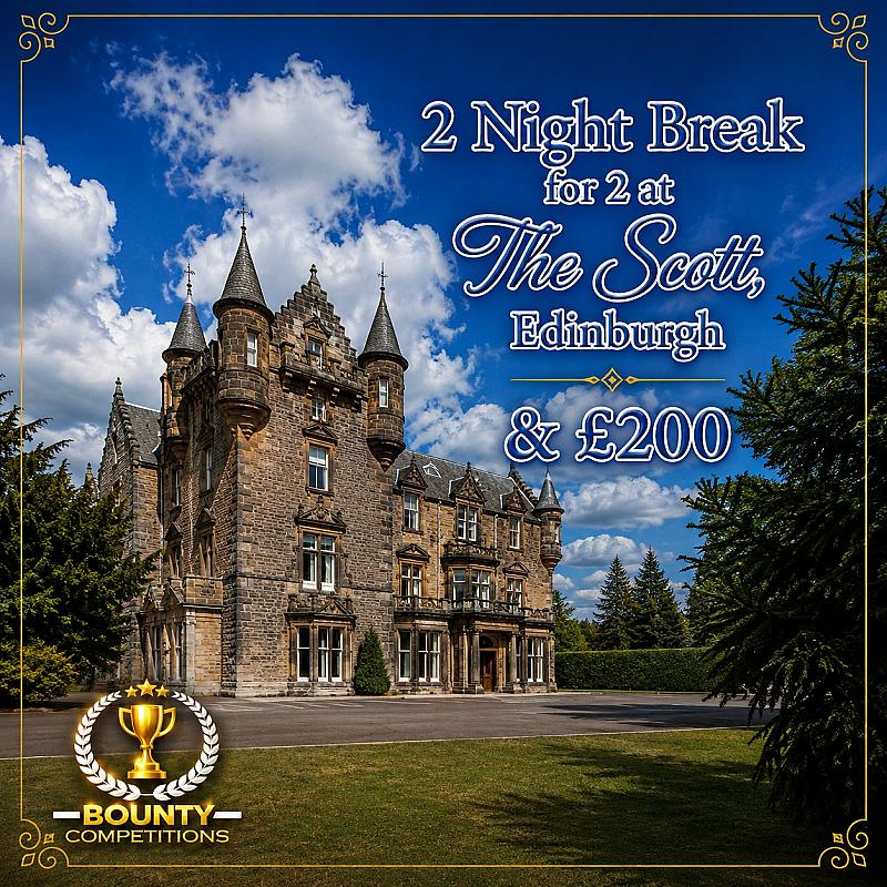 🏩 2 Night Break for 2 at The Scott, Edinburgh & £200 🏩