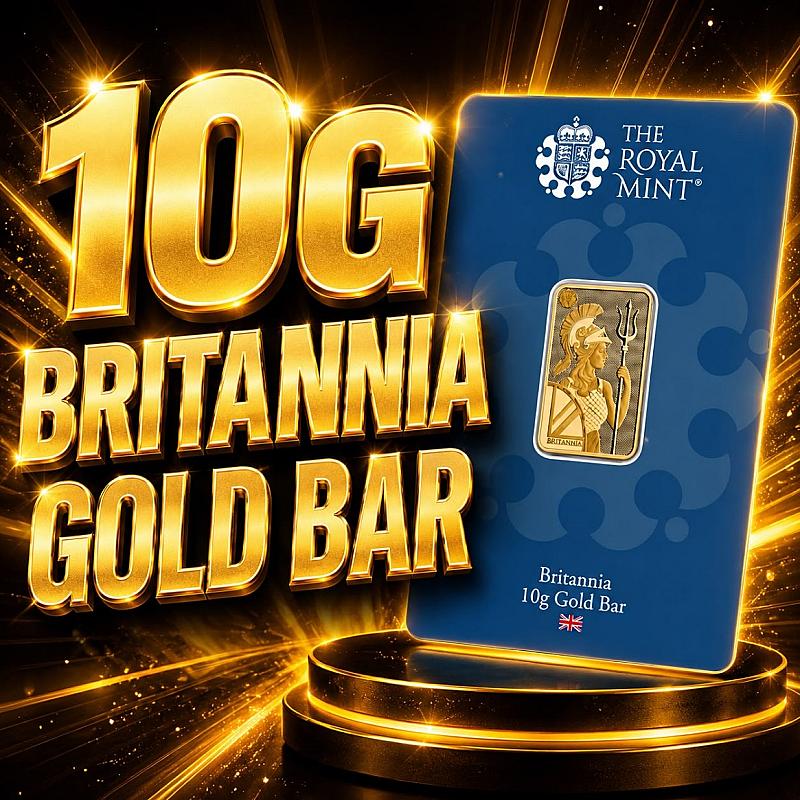 10g Britannia Gold Bar (New Design) | The Royal Mint